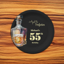 Aged to Perfection Men's 55th Whiskey Birthday 