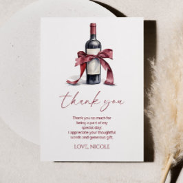 Aged To Perfection Red Wine Bow Birthday Party Tack Kort