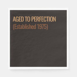 Aged to Perfection | Whisky Birthday Pappersservett