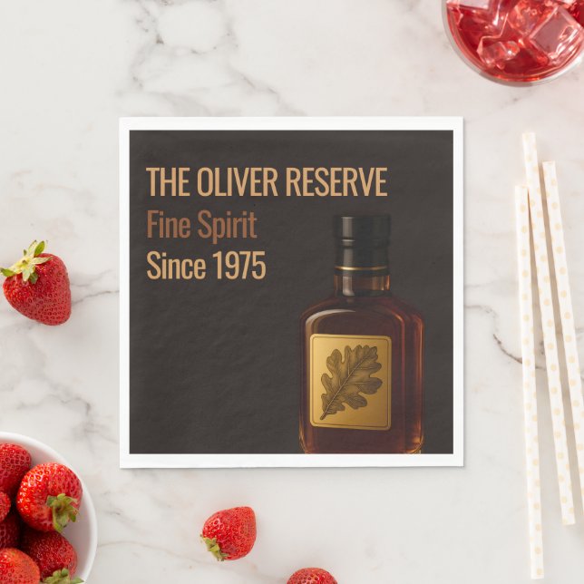 Aged to Perfection | Whisky Birthday Pappersservett (Insitu)