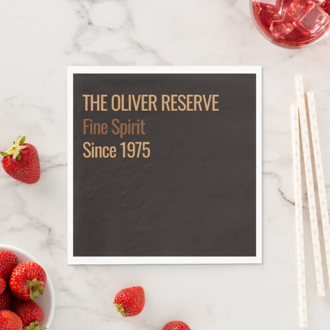 Aged to Perfection | Whisky Birthday Pappersservett (Insitu)