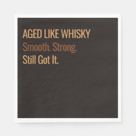 Aged to Perfection | Whisky Birthday Pappersservett