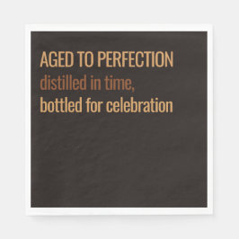 Aged to Perfection | Whisky Birthday Pappersservett