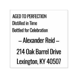 Aged to Perfection | Whisky Birthday Självfärgande Stämpel