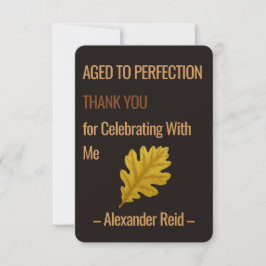 Aged to Perfection | Whisky Birthday Tack Kort