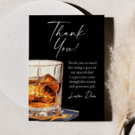 Aged To Perfection Whisky Glass Birthday Party Tack Kort