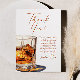 Aged To Perfection Whisky Glass Birthday Party Tack Kort