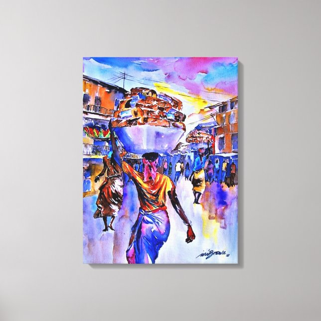 Agege Bread av Ini Brown Canvastryck (Framsida)