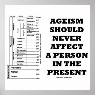 Ageism bör aldrig påverka en person i nuläget poster