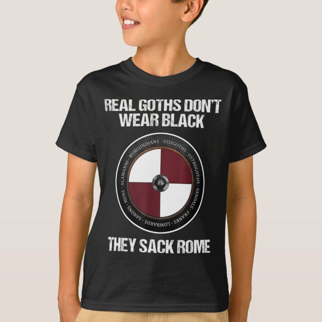 Agema Apparel Uni-adults Medieval History , Black, T Shirt (Framsida)