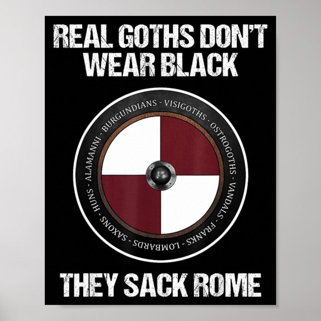 Agema Apparel Uni-vuxna medeltidshistoria, svart, Poster (Framsidan)