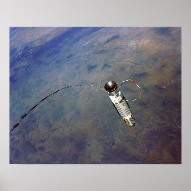 Agena Target Docking Fordon betraktad från Gemini  Poster (Framsidan)