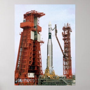 Agena Target Fordon om startstöd för Gemini 10 Poster