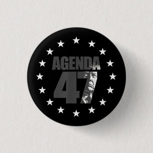 Agenda 47 Patriotisk Trump Återvalskampanj Des Knapp