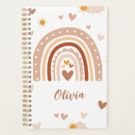 Agenda Personnalisé Arc en Ciel Prénom