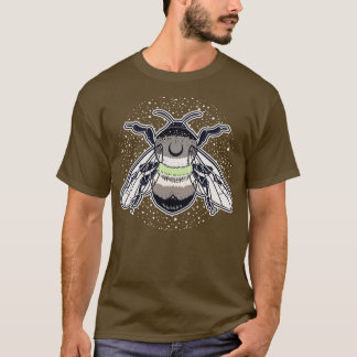 Agender Bee Proud HGBT-Pridet Flagga T Shirt