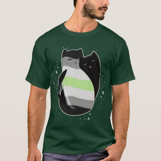 Agender Cat HGBT-Pride Flagga T Shirt