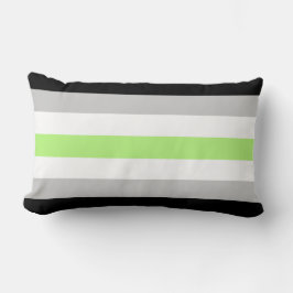 Agender Flagga Dekorativ kudde