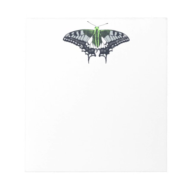 Agender Flagga Swallowtail Butterfly Anteckningsblock (Framsida)