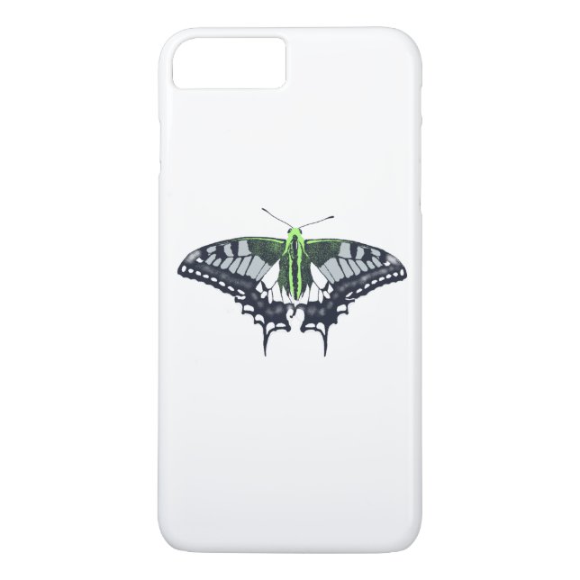 Agender Flagga Swallowtail Butterfly Case-Mate iPhone Skal (Baksida)