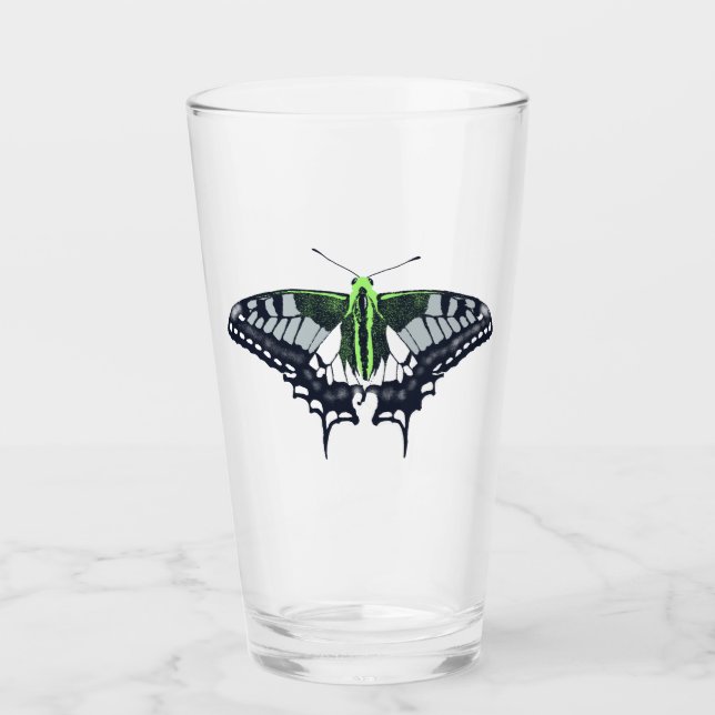 Agender Flagga Swallowtail Butterfly Glaskopp (Framsida)
