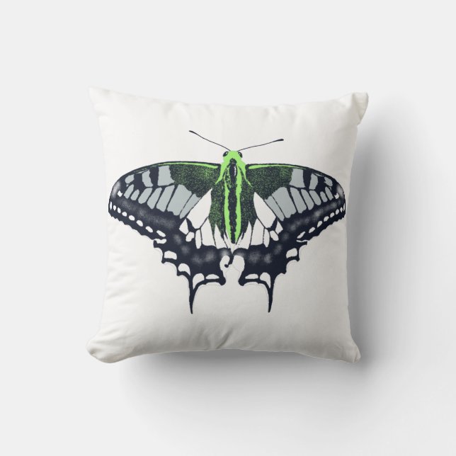 Agender Flagga Swallowtail Butterfly Kudde (Framsida)