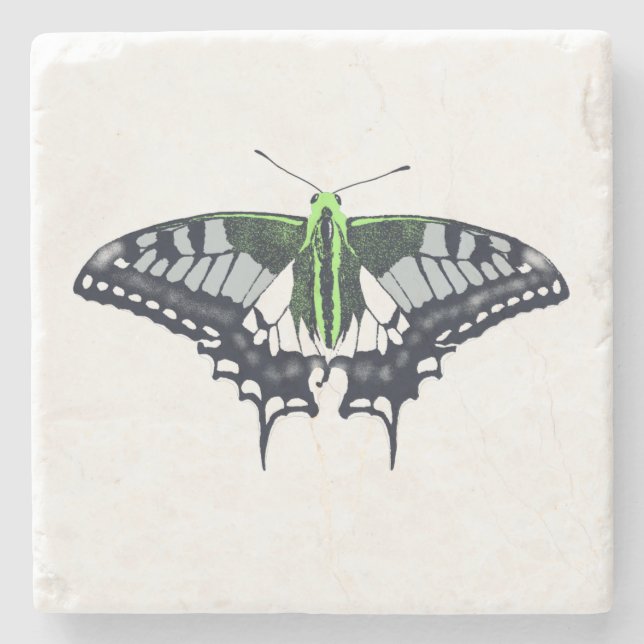 Agender Flagga Swallowtail Butterfly Stenunderlägg (Framsidan)