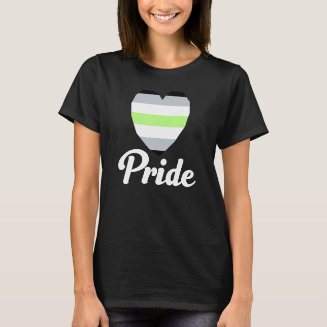 Agender Gay pride Rainbow Ord 2 T Shirt (Framsida)