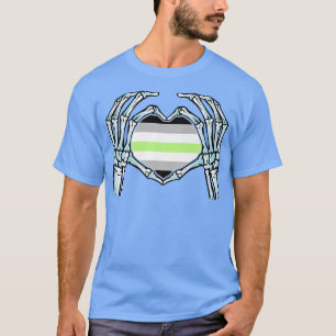 Agender Gay Skeleton Nonbinary Gender T Shirt