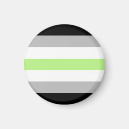 Agender Pride Flagga – Agender Identitet HBTQIA+ Magnet
