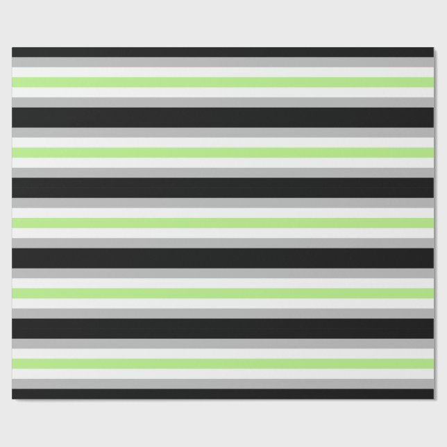 Agender Pride Flagga – Agender Identitet HBTQIA+ Presentpapper (Platt)