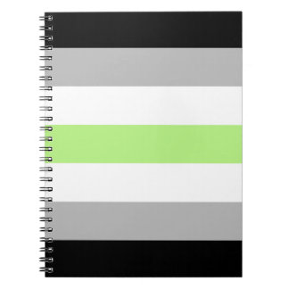 Agender Pride Flagga – Agender Identitet LGBTQIA+ Anteckningsbok