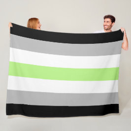 Agender Pride Flagga – Agender Identitet LGBTQIA+  Fleecefilt