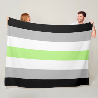 Agender Pride Flagga – Agender Identitet LGBTQIA+ Fleecefilt