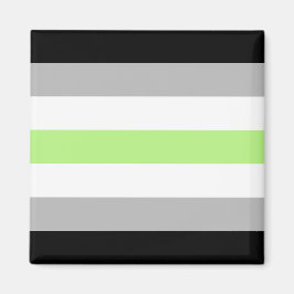 Agender Pride Flagga – Agender Identitet LGBTQIA+ Magnet