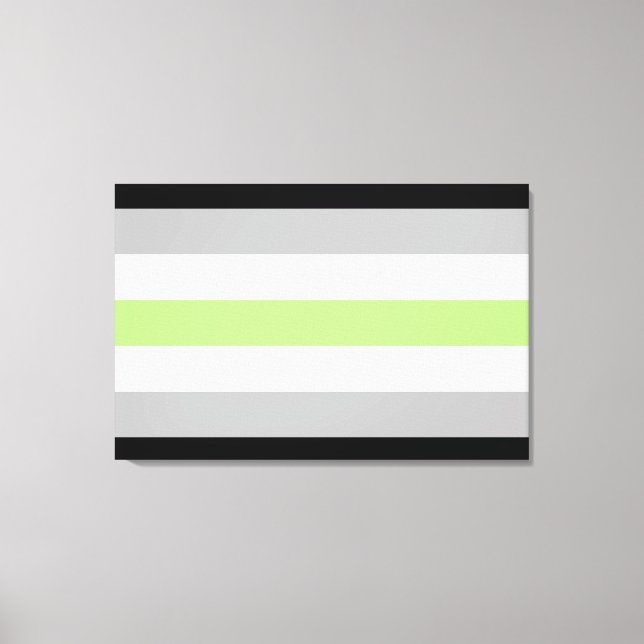 Agender Pride Flagga Canvastryck (Framsida)