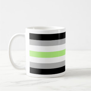Agender Pride Flagga Kaffemugg