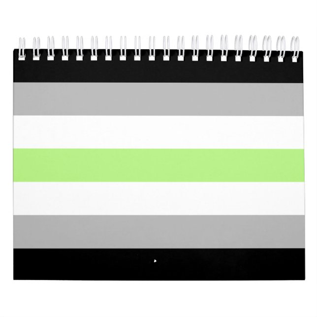 Agender Pride Flagga Kalender (Omslag)