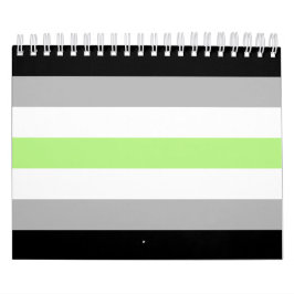 Agender Pride Flagga Kalender
