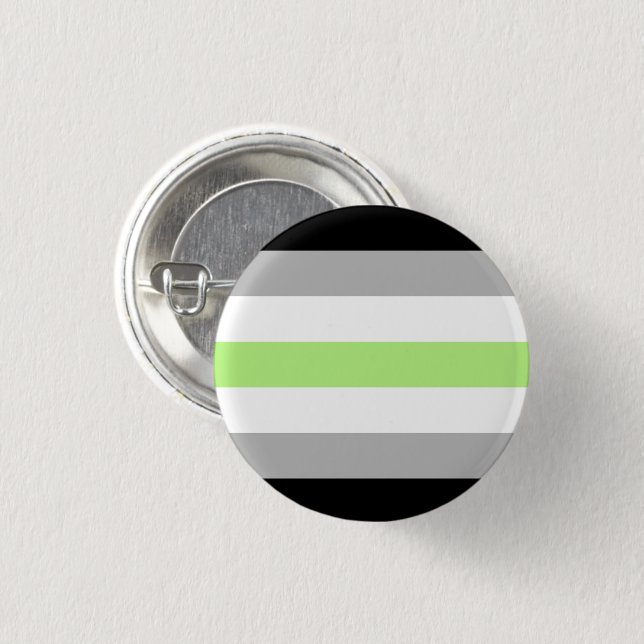 Agender Pride Flagga Knapp (Framsida & baksida)