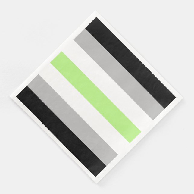 Agender Pride Flagga Pappersservett (Hörn)