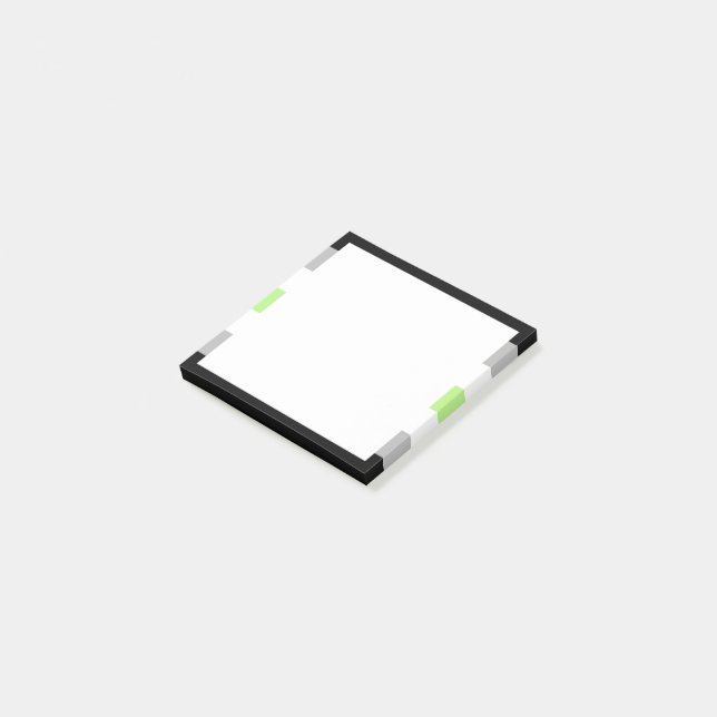 Agender Pride Flagga Post-it Block (Vinklad)