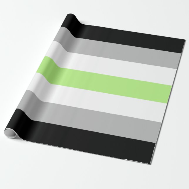 Agender Pride Flagga Presentpapper (Utrullad)