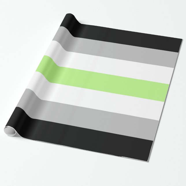 Agender Pride Flagga Presentpapper (Utrullad)