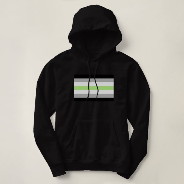 Agender Pride Flagga T Shirt (Design framsida)