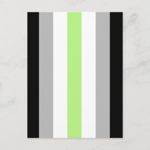 Agender Pride Flagga Vykort