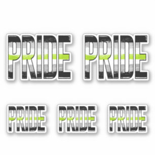 Agender Pride Ord Klistermärken