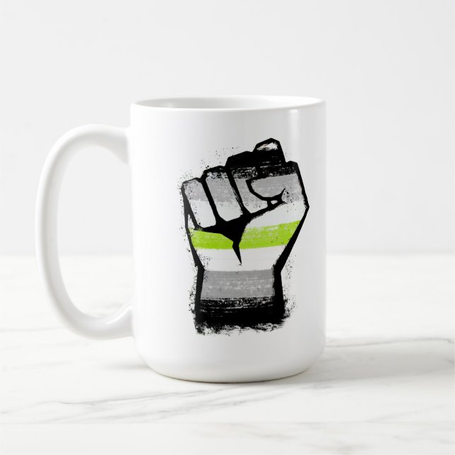 Agender-protestfist Kaffemugg (Vänster)