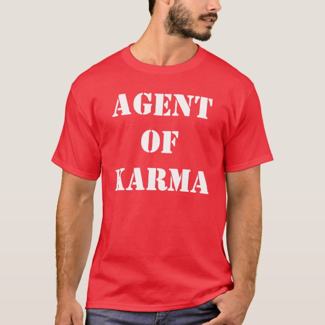 Agent av Karma T-shirt (Framsida)