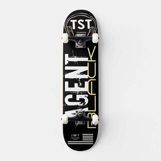 AGENT BLACK Skateboard (Framsida)